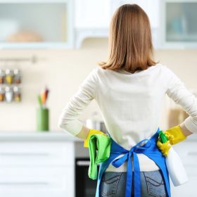 disinfecting kitchen